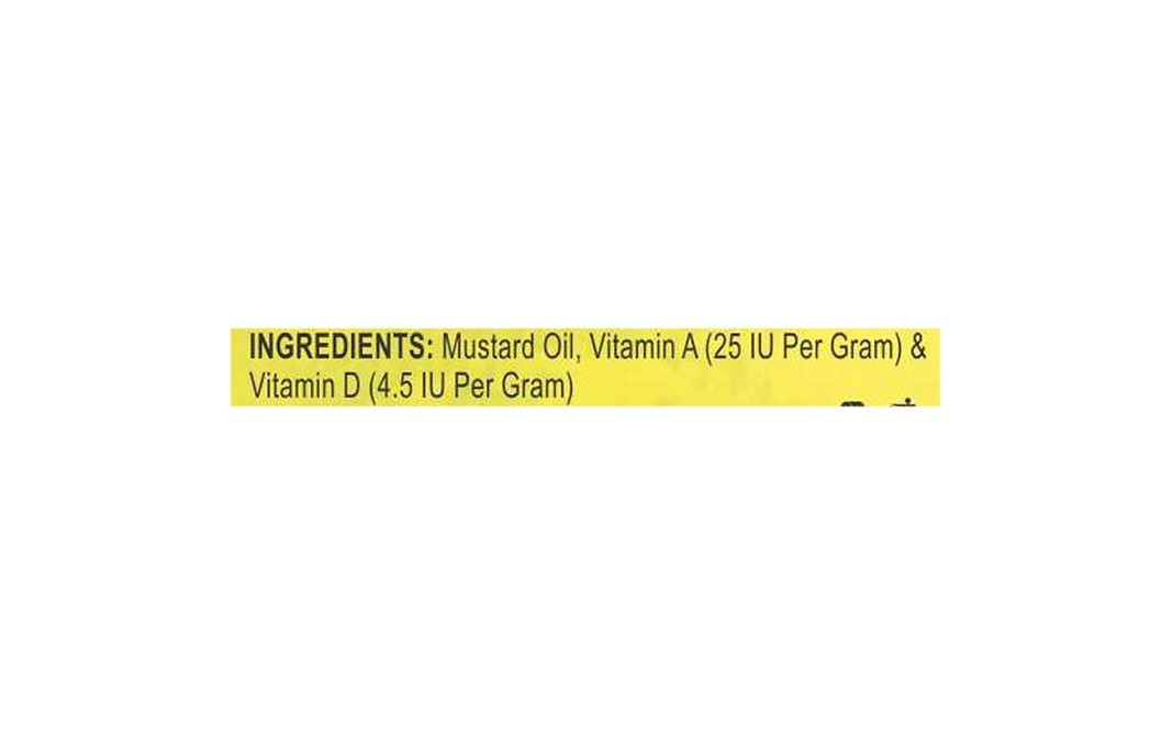 Patanjali Kachi Ghani Mustard Oil    Plastic Container  5 litre